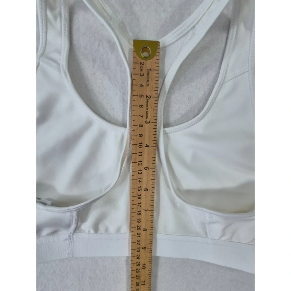 Adidas Sports Bra Women's Medium White Racerback Medium Support